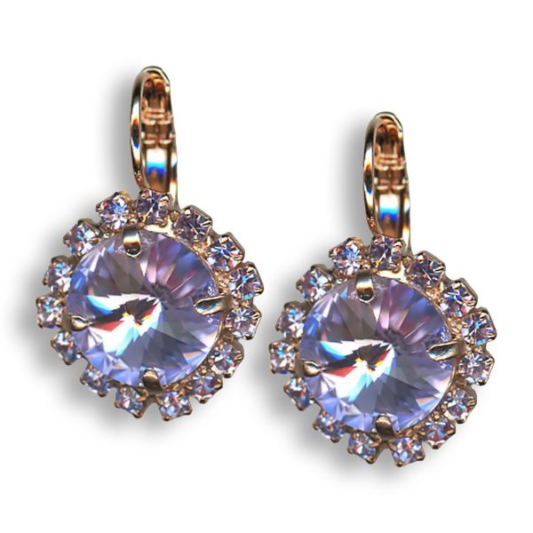 Earrings by Mariana My Treasures Coll. Elegant Violet Swarovski Crystals