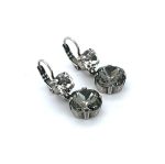 Earrings By Mariana Woman Beautiful Black Diamond Swarovski Crystals - Image 3