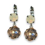 Earrings by Mariana Joy Of Life Coll. Exquisite Opal and Golden Swarovski Crystals - Image 3