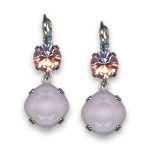 Earrings by Mariana Joy Of Life Coll. Lovely Rose and Opal Swarovski Crystals - Image 2