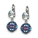Earrings by Mariana A La Mode Coll. Elegant Smoke and Clear Swarovski Crystals - Image 3