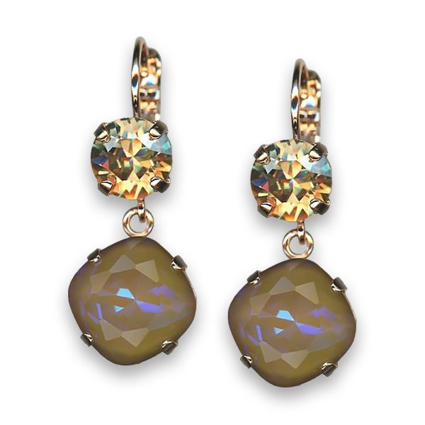 Earrings by Mariana A La Mode Coll. Exquisite Golden and Horizon Swarovski Crystals