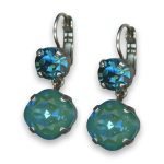 Earrings by Mariana Joy of Life Coll. Alluring Teal and Laguna Swarovski Crystals