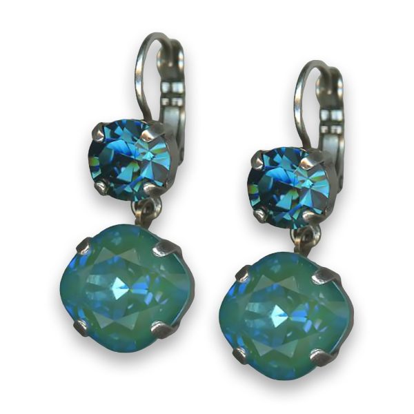 Earrings by Mariana Joy of Life Coll. Alluring Teal and Laguna Swarovski Crystals