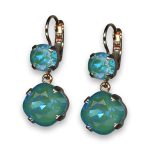 Earrings by Mariana My Treasures Coll. Shimmering Laguna Delite Swarovski Crystals - Image 2