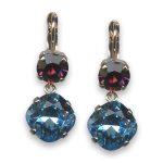 Earrings by Mariana The Sweet Life Coll. Gorgeous Amethyst and Aquamarine Swarovski Crystals - Image 3