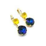 Earrings By Mariana Woman Shimmering Sunshine and Capri Swarovski Crystals - Image 2