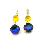 Earrings By Mariana Woman Shimmering Sunshine and Capri Swarovski Crystals - Image 3