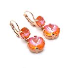 Earrings By Mariana Woman Drop Sassy Mandarin Delite Swarovski Crystals - Image 3