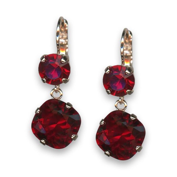 Earrings by Mariana Cocktail Hour Coll. Stunning Siam Swarovski Crystals