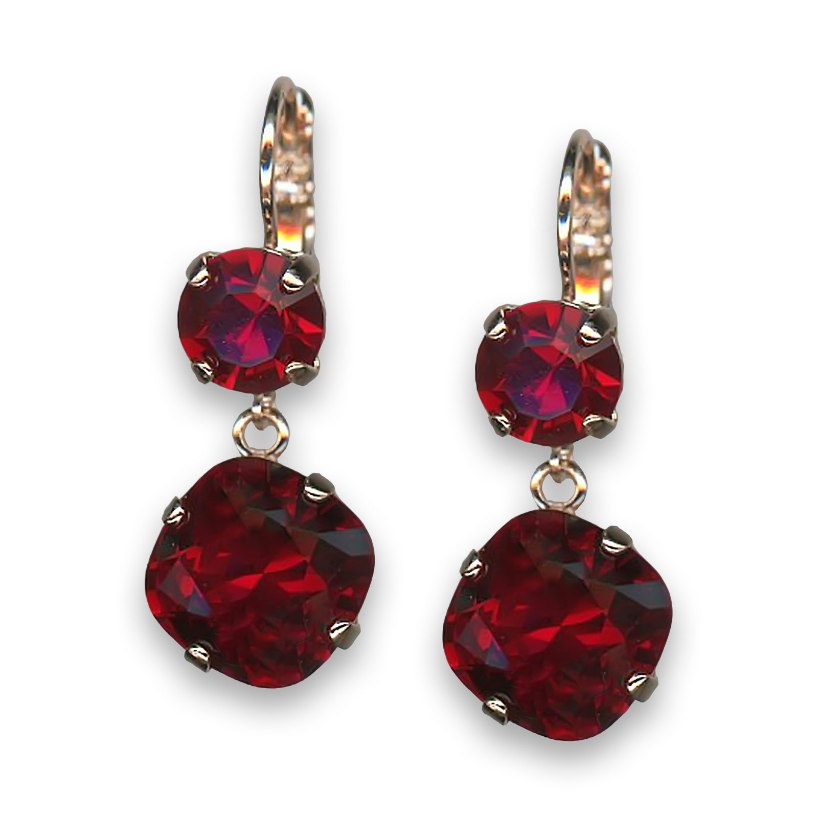 E-1326-0-208208-RG6 (1) Earrings by Mariana Cocktail Hour Coll. Stunning Siam Swarovski Crystals - Image 1