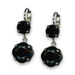 Earrings by Mariana My Treasures Coll. Elegant Jet Swarovski Crystals