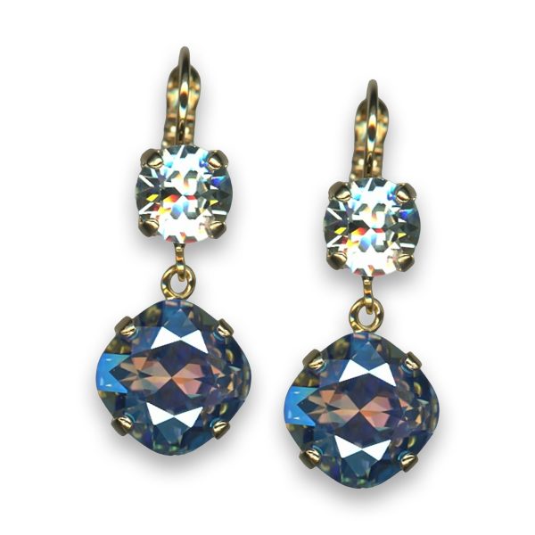 Earrings by Mariana My Treasures Coll. Fab Azore and Sapphire Swarovski Crystals