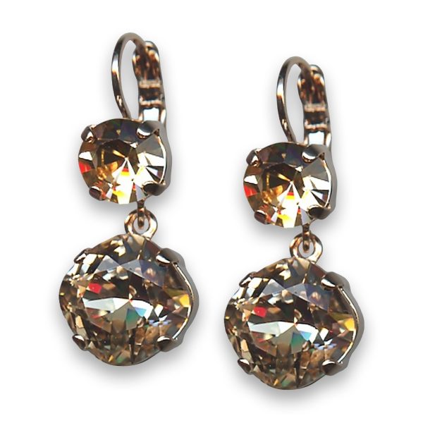 Earrings by Mariana Caribbean Life Coll. Exquisite Golden Shadow Swarovski Crystals