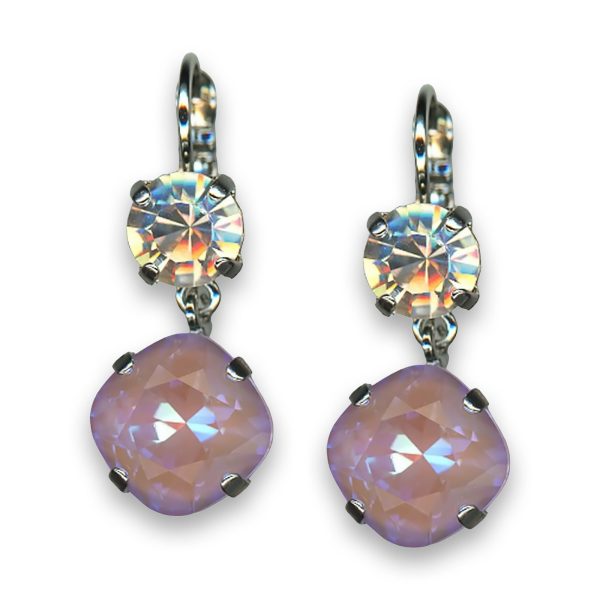 Earrings by Mariana My Treasures Coll. Beautiful Moonlight and Lavender Swarovski Crystals