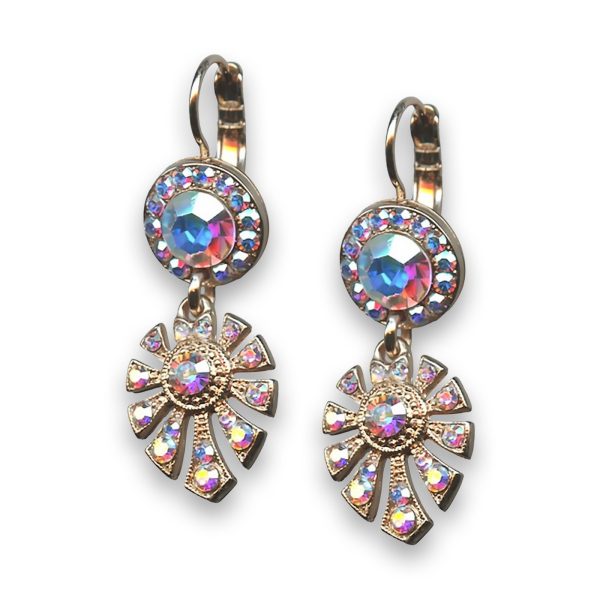 Earrings By Mariana Woman Shimmering Aurora Boreale Swarovski Crystals