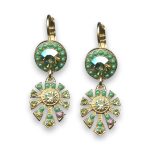 Earrings by Mariana Silk Road Coll. Adorable Green Swarovski Crystals - Image 2