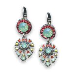 Earrings by Mariana Silk Road Coll. Beautiful Padparadscha and Opal Swarovski Crystals
