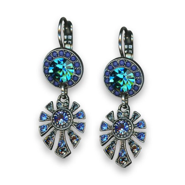 Earrings By Mariana Woman Montana Blue and Sapphire Swarovski Crystals