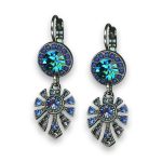 Earrings By Mariana Woman Montana Blue and Sapphire Swarovski Crystals - Image 3