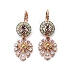 Earrings By Mariana Woman Fab Golden Shadow and Opal Swarovski Crystals