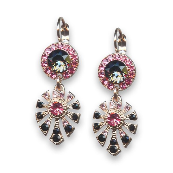 Earrings by Mariana The Sweet Life Coll. Beautiful Rose and Jet Swarovski Crystals