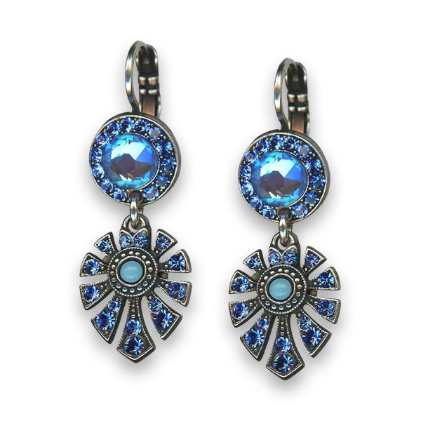 Earrings By Mariana Woman Alluring Sapphire Swarovski Crystals