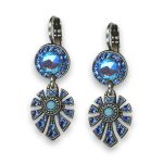 Earrings By Mariana Woman Alluring Sapphire Swarovski Crystals - Image 3