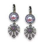 Earrings By Mariana Woman Lovely Lavender and Lilac Swarovski Crystals - Image 2