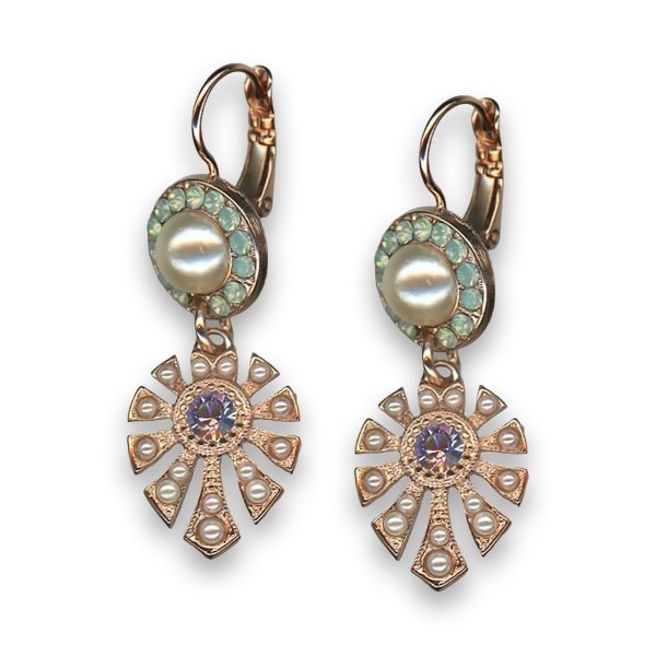 Earrings By Mariana Woman Elegant Pearl and Opal Swarovski Crystals