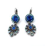 Earrings By Mariana Woman Gorgeous Sapphire Swarovski Crystals - Image 2