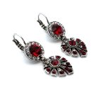 Earrings By Mariana Woman Drop Stunning Siam and Clear Swarovski Crystals - Image 3