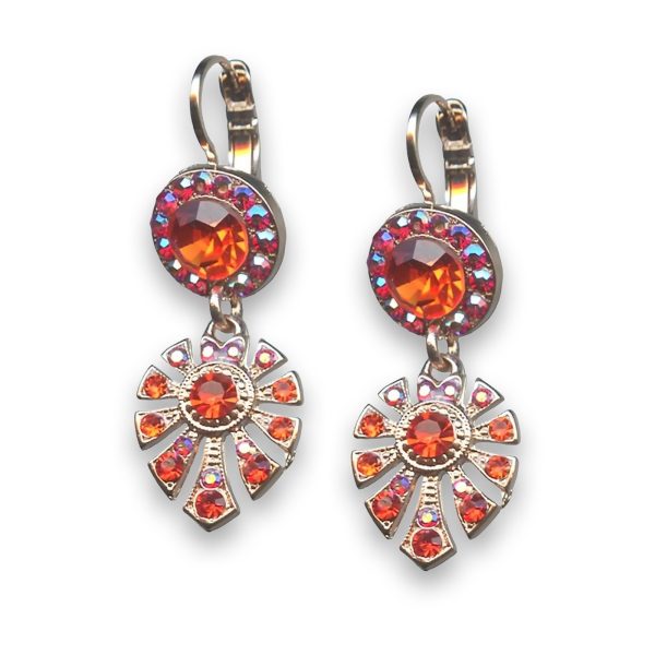 Earrings By Mariana Woman Sassy Hyacinth and AB Swarovski Crystals