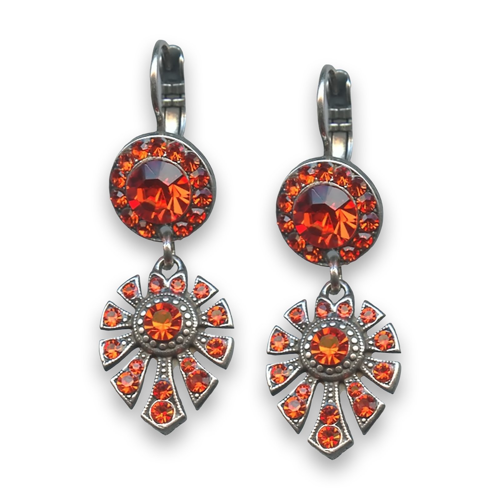E-1514-3-236236-SP6 (1) Earrings by Mariana My Treasures Coll. Sassy Hyacinth Swarovski Crystals - Image 1