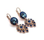 Earrings By Mariana Woman Gorgeous Capri and Aquamarine Swarovski Crystals - Image 3