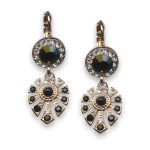 Earrings by Mariana Cocktail Hour Coll. Exquisite Jet and Clear Swarovski Crystals - Image 3