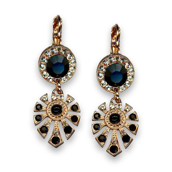 Earrings by Mariana My Treasures Coll. Exquisite Jet and Silk Swarovski Crystals
