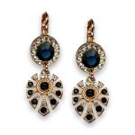 Earrings by Mariana My Treasures Coll. Exquisite Jet and Silk Swarovski Crystals - Image 2