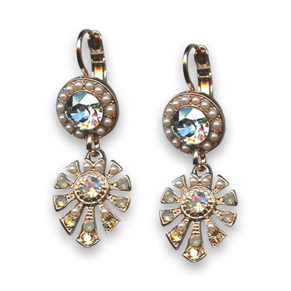 Earrings by Mariana Nature Coll. Timeless Pearl and Moonlight Swarovski Crystals