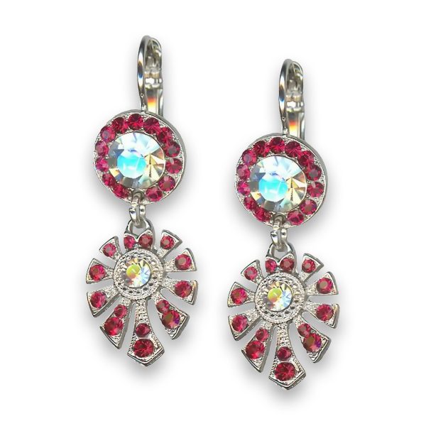 Earrings by Mariana My Treasures Coll. Stunning Moonlight and Siam Swarovski Crystals