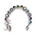 Bracelet by Mariana My Treasures Coll. Beautiful White and Violet Swarovski Crystals - Image 3