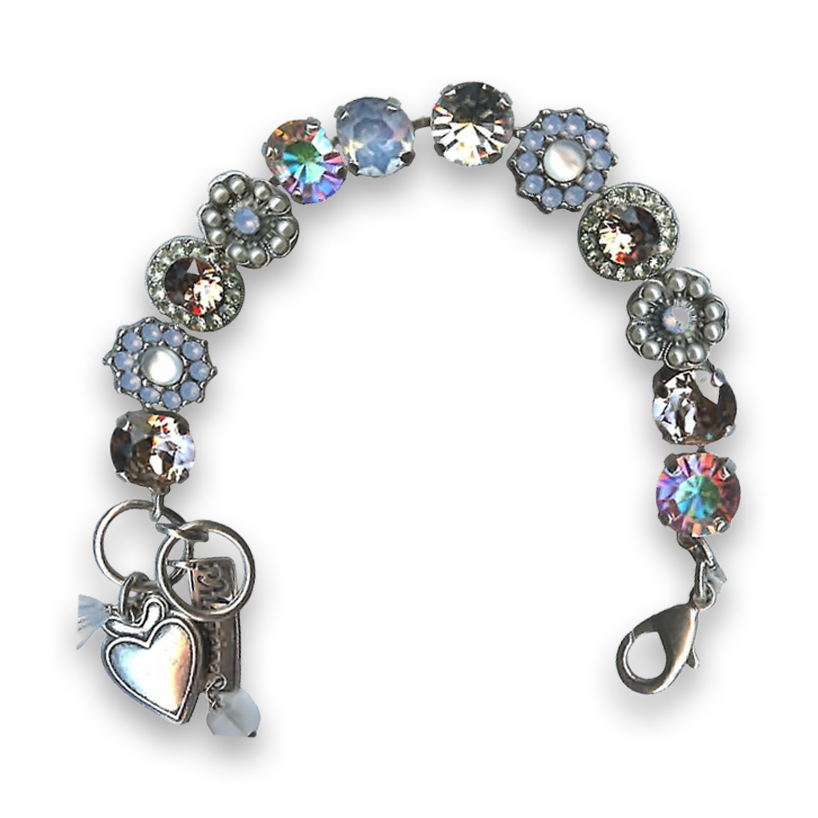 B-4045-1-1055-SP (1) Bracelet by Mariana Africa Coll. Glitzy AB and Opal Swarovski Crystals - Image 1
