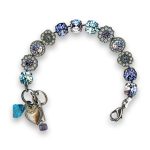 Bracelet by Mariana Power Of Love Coll. Fab Tanzanite and Pearl Swarovski Crystals