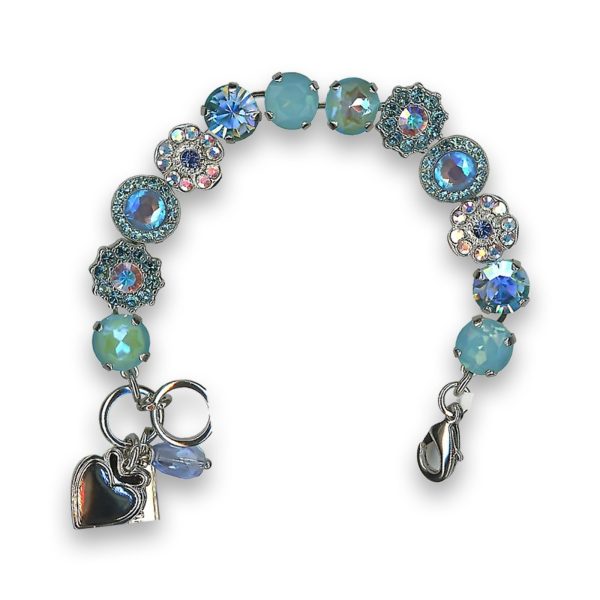 Bracelet by Mariana Joy of Life Coll. Shimmering Ocean and Teal Swarovski Crystals
