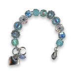 Bracelet by Mariana Joy of Life Coll. Shimmering Ocean and Teal Swarovski Crystals - Image 2