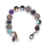 Bracelet by Mariana Winter 2019 Coll. Sophisticated Lavender Swarovski Crystals - Image 2