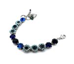 Bracelet By Mariana Woman Gorgeous Montana Blue and Sapphire Swarovski Crystals - Image 2