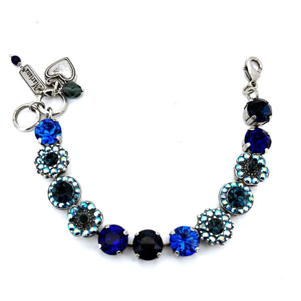 Bracelet By Mariana Woman Gorgeous Montana Blue and Sapphire Swarovski Crystals