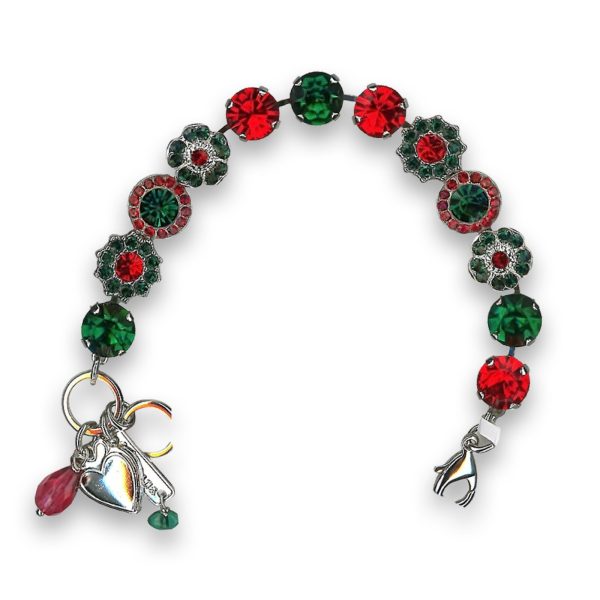 Bracelet by Mariana My Treasures Coll. Exquisite Siam and Emerald Swarovski Crystals