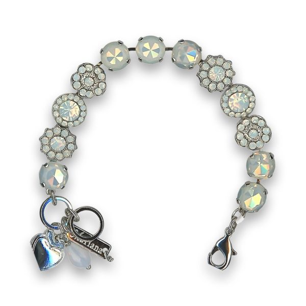 Bracelet by Mariana My Treasures Coll. Glamorous White Opal Swarovski Crystals
